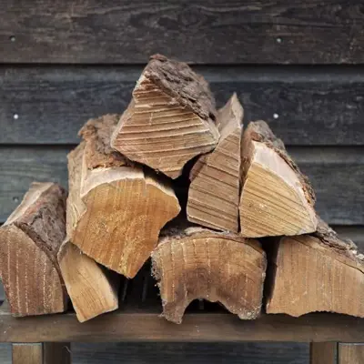 Stacked firewood