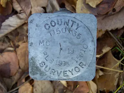 County survey marker