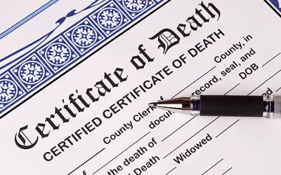 Death certificate
